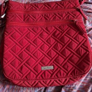 Vera Bradley Triple Zip Hipster Red